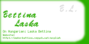 bettina laska business card